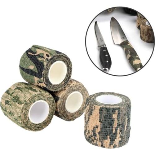 1pcs Self-adhesive Telescopic Non-woven Outdoor Camouflage Tape Desert Camouflage Outdoor Hunting Shooting Stealth Tape