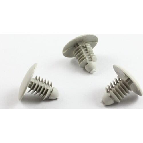 500x 8mm Hole Gray Plastic Bumper Fenders Front End Stone Shield Retainers Clips Car styling