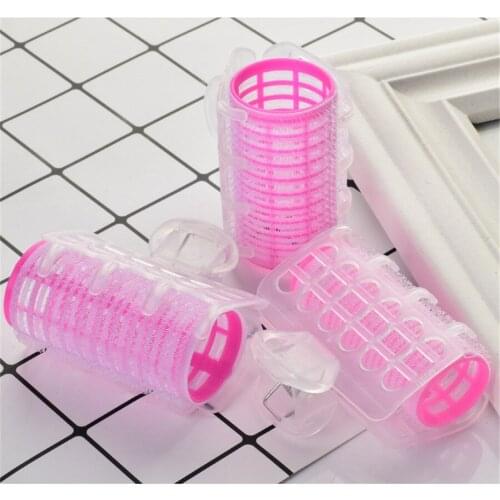 Curlers Grip 6pcs Tools Large Plastic Styling Roller Hair Hairdressing DIY Curler Styling Home Roller easy Use Hair Rollers