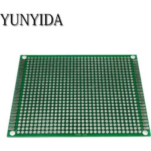 98-16 free shipping 2pcs 7x9cm Double Side Prototype PCB Universal Printed Circuit Board