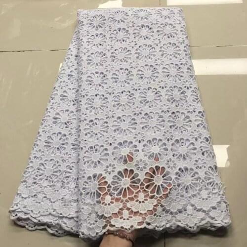 African Lace Fabric 2021 High Quality Guipure Lace Lace Latest Dry Lace Fabric Tissu Nigeria White Lace Fabric FJ4520