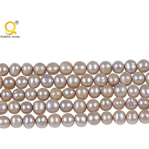 A Grade 6-6.5mm Potato freshwater Pearl string DIY Necklace Bracelet Jewelry Making Potato Shape Cultured Loose Beads Strand