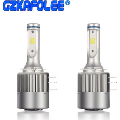 Error Free Canbus H15 LED Lights HID White 12V For Audi BMW Mercedes OEM halogen headlamps for high beam Daytime Lights