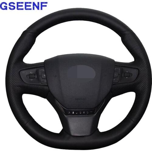 Car steering wheel cover is soft leather For Citroen C3 C3-XR 2015-2019 C4 2016-2019 Peugeot 408 2014-2019 Traveller 2016-2019