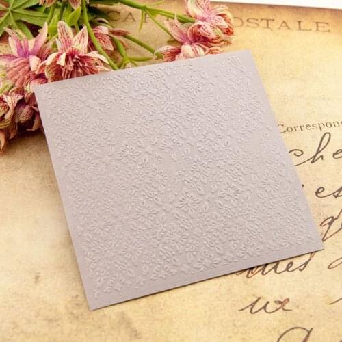 Flower Pattern Plastic Embossing Folder Stencil Template DIY Scrapbook Photo Album Card Making Decoration E56C