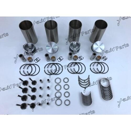 V1100 engine rebuild kit piston ring bearing valve gasket set for KUBOTA