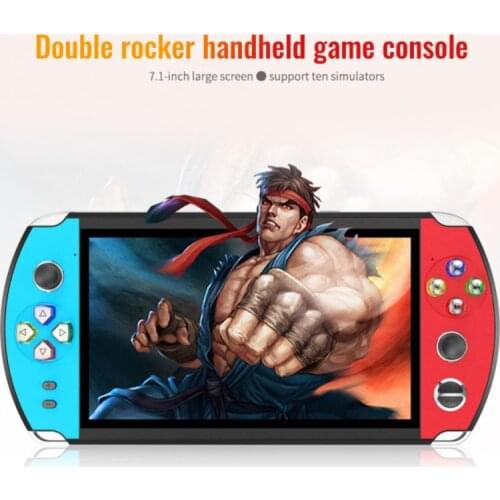 Retro Video Game Console 7 Inch HD Player Handheld Gaming Portable Electronic Machine Double Joystick Built-in 3000 Games