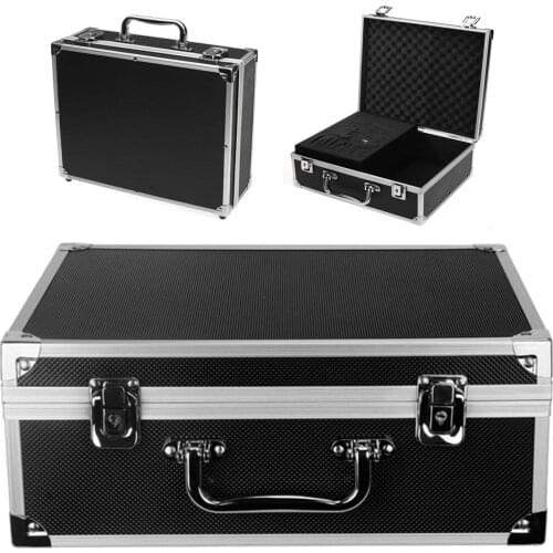 Tattoo Machine Kit Box Aluminium Alloy Makeup Carry Box Storage Case With Sponge For Tattoo Machine Tattoo Accessories