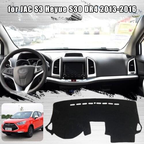 Car Dashboard Avoid Light Pad Instrument Platform Desk Cover Mat Carpets for JAC S3 Heyue S30 DR4 2013-2016
