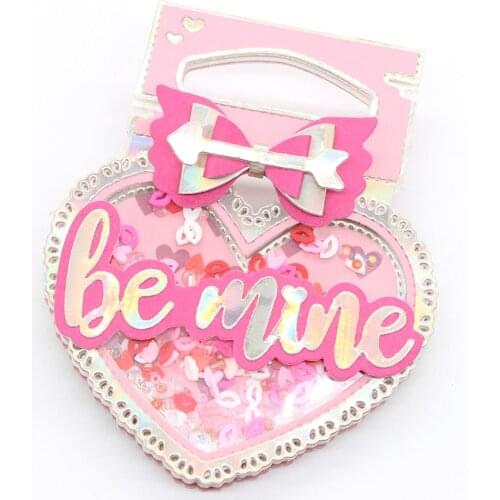 KSCRAFT Valentine Heart Bag Topper Metal Cutting Dies Stencils for DIY Scrapbooking Decorative Embossing DIY Paper Cards