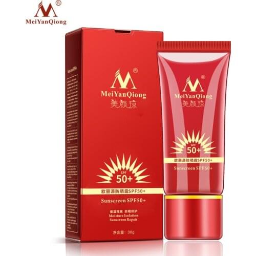 MeiYanQiong Sunscreen SPF50+ Whitening Repair Sunblock Skin Protective Cream Anti-sensitive Oil-control Moisturizing Isolation