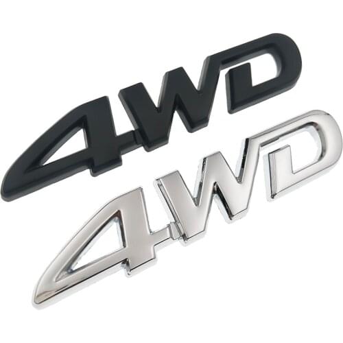 4WD Metal Sticker 3D Chrome Emblem 4X4 Badge Decal Car Styling for Honda CRV Accord Civic Suzuki Grand Vitara Swift SX4