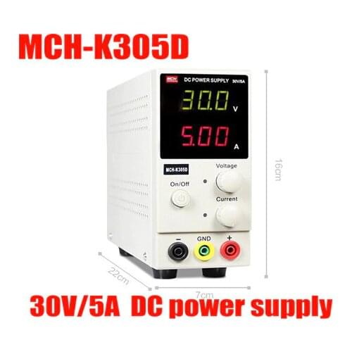 New Design MCH-K305D Mini Switching Regulated Adjustable DC Power Supply SMPS Single Channel 30V 5A Variable MCH K305D