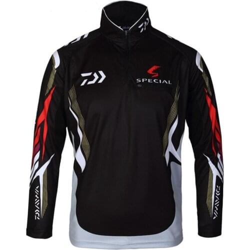 New Style Daiwa Fishing Clothing Vests Quick-Drying Anti-UV Daiwa Jacket Sports Clothes Long Sleeve Fishing Clothing AK001