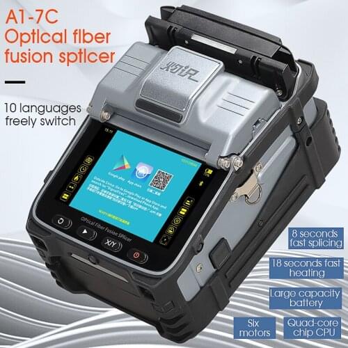 Original AI-7C Signal Fire Automatic SM&MM Multi-Language FTTH Fiber Optic Splicing Machine Optical Fiber Fusion Splice