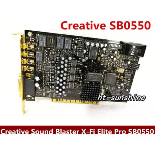 Original disassemble for Creative Sound Blaster X-Fi Elite Pro SB0550 7.1 sound card working good