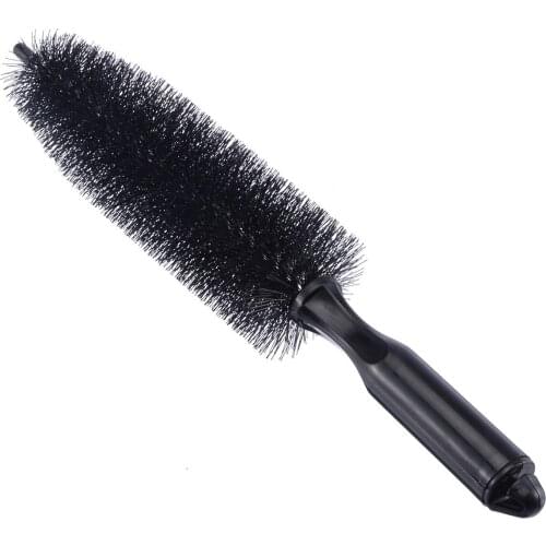 Portable Wheel Tire Rim Scrub Brush Washing Hub Handle Cleaning Brush Tool for Car Truck Motorcycle Bike