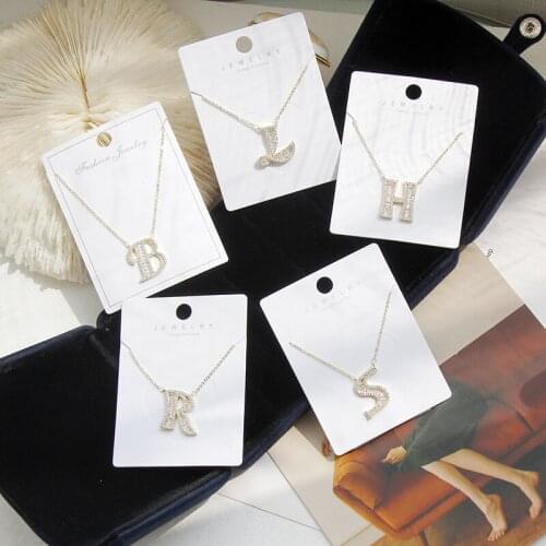 Seanlov Fashion A-Z Alphabet Dainty Necklace Gold Silver Color Letter Name Choker Necklace For Women Pendant Jewelry Gift