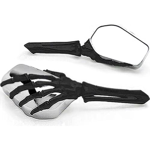 Brand new Skeleton Skull Hand Motorcycle Mirrors For Yamaha Road Star Warrior Midnight XV