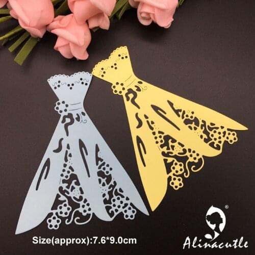 Die cut metal cutting die punch fashion dress flower Alinacraft Scrapbook album papercraft handmade card stencil art cutter