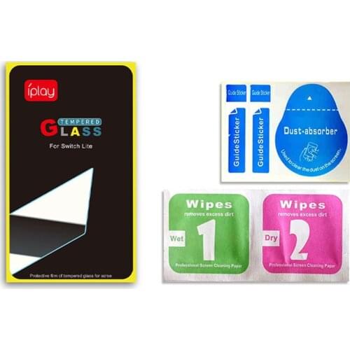 9H Tempered Glass Ultra Clear Full HD Screen Protective Film Surface Guard Console Protector Cover Skin for Nintend Switch Lite