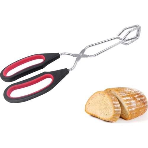 1pcs Tong Bread Grilled Roast Baking Food Kitchen Bbq Bread Roast Clip Kitchen Baking Tongs
