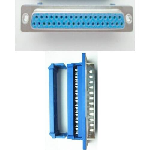 10pcs DB37 Female D-SUB DB-37 Parallel Port IDC Flat Ribbon Cable Terminal Connector Adapter