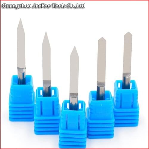3.175/4/6mm V Shape Flat Bottom Carbide PCB Engraving Bits CNC Router Bit 10/15/20/ 30/45 Degree Milling Cutter Tools