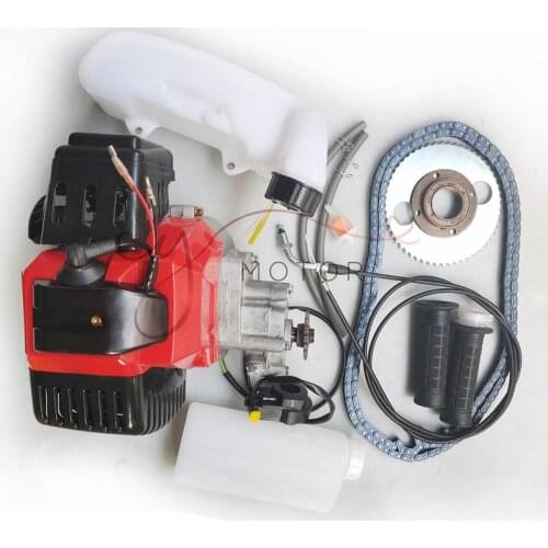 49cc Bike 4 Stroke Gas Engine Motor Kit DIY Motorized Bicycle GAS MOTORIZED Cycle Bike Bicycle set t8f chain