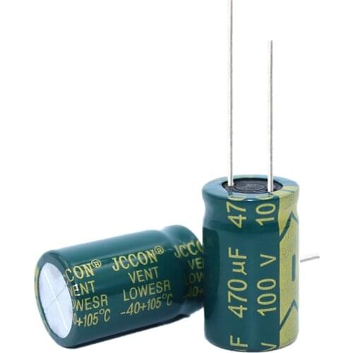 5pcs High frequency low resistance aluminum electrolytic capacitor 100V470UF 470uf100v volume: 16x25