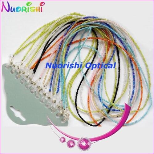 Free shipping L801 beaded sunglasses chain neck cord string retainer strap lanyard holder eyeglass glasses retainer 12pcs