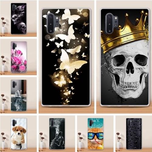 Case For Samsung Galaxy Note 10 Note10 Plus Phone Case Silicone Back Cover Soft TPU Funda Coque Capa Shell Bumper N975F 6.8inch