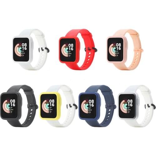 For Xiaomi Mi Watch Lite Redmi Smart Watch Case Ultra thin TPU Silica Bumper Protective Shell Cover