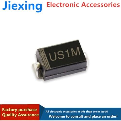100PCS SMD US1M UF4007 1A/1000V SMA fast recovery diode rectifier New Original