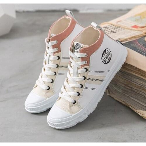 Autumn Classic Sneakers Women Casual Canvas Shoes Female Lace-Up Flat Trainers Fashion Zapatillas Mujer Tenis Feminino Z6-72