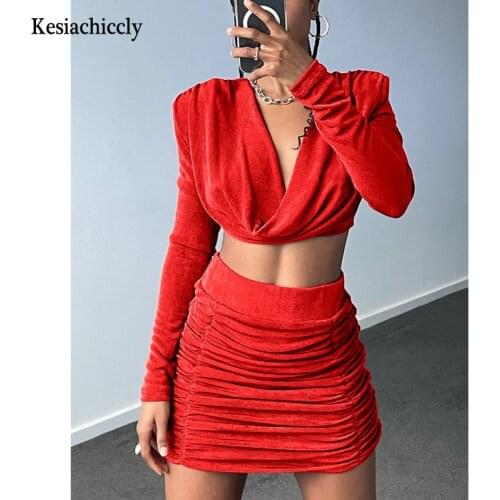 Kesiachiccly Bodycon Ruched Sexy Dress Women White Long Sleeve 2021 Spring Autumn Woman Mini Dresses Casual Party Club Dress
