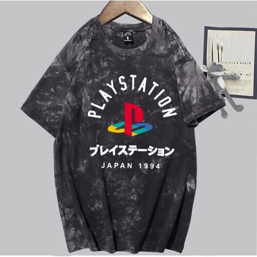 Mens Casual Playstation T Shirt Short Sleeve Hip Hop Unisex Tops