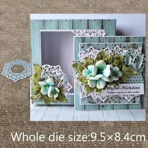 New Design Craft Metal stencil mold Cutting Dies lace frame decoration scrapbook die cuts Album Paper Card Craft Embossing