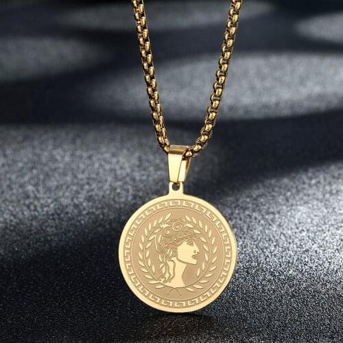 Hera Is The Goddess Of Women Necklace Ancient Greek Goddess Family Marriage Childbirth Gift Amulet Stainless Steel Necklace