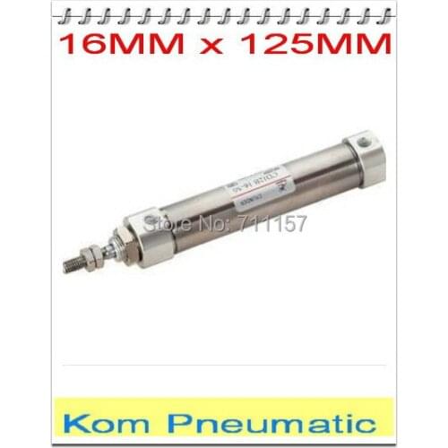 16*125 CDJ2B 16mm Bore 125mm Stroke Pneumatic Mini Cylinders 16-125 mm SMC Type Air Cylinder