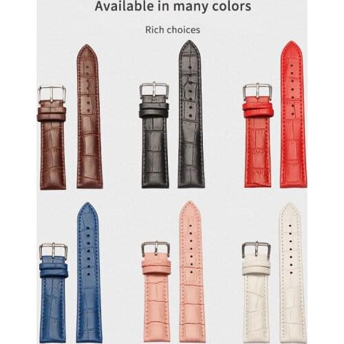 20mm Watch strap Watch Band Genuine Leather straps Watchbands 14mm 16mm 18mm 22mm watch accessories men Brown Black Belt band