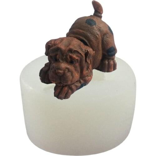 Silicone 3D Bulldog Cake Mold Soap Mold Bulldog Shape Silicone Mold Cake Decorating Tools Chocolate Fondant Mold DIY Soap Mould