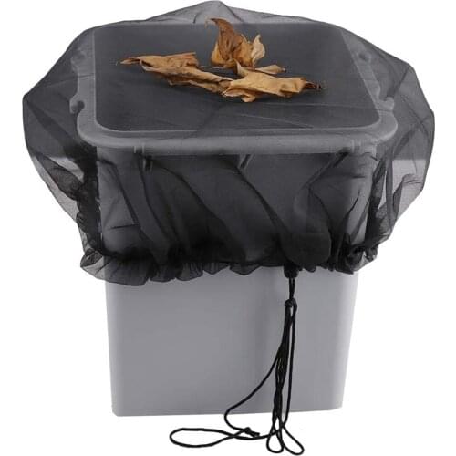 Fine Mesh Cover 95cm for Rain Barrels Tank w/Drawstring Keep Out Leaves
