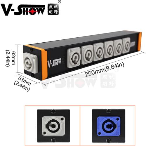 1pc 4 Port Powercon Power Box For Dj Stage Lighting