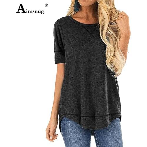 2021 New Summer Ladies Elegant Leisure Casual Top Round Neck Female Tees Clothing England Style Gray Black Women Shirt Jersey
