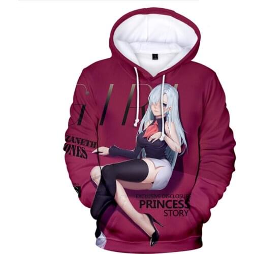 Famous BrNew Comic Sweatshirts 3D Print Tops Seven Deadly Sins Hoodies Men Women Sweatshirts Women Coats Boys Tops Street