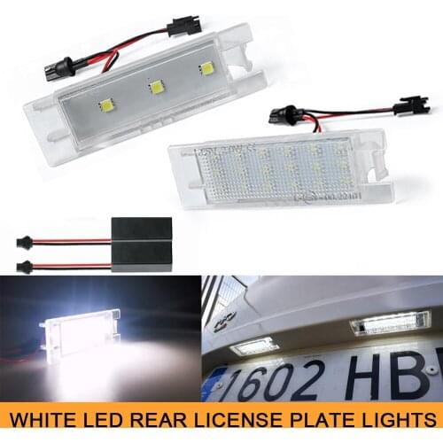 1Pair Free Error Canbus LED License Plate Lamp for Opel Adam Astra Corsa Insignia Meriva Tigra Twin Top B Zafira B Cascada