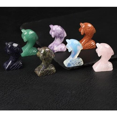 1PC Natural Crystal, Rose Quartz, Dolphin, Animal, Stone Crafts, Small Decor, Home Decor, Fish Tank, Decor