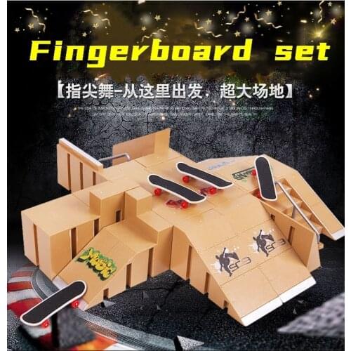 11pcs Skate Park Kit Ramp Parts for Tech Deck Fingerboard Mini Finger Skateboard