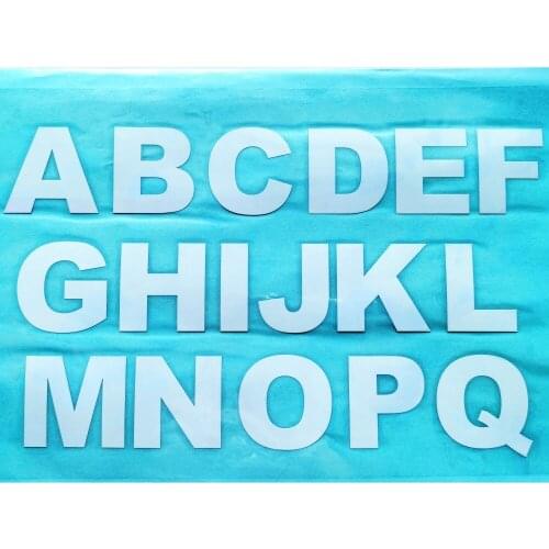 2 Nich (A-Z) Metal House Number Wheelie Bin Stickers Street Name,Apply Door Sign Mail Box Numbers Metal Letters Car Sticker